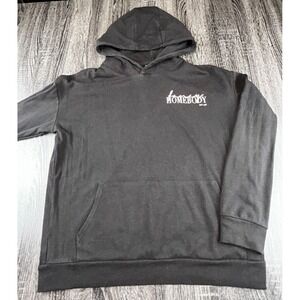 Homebody Est 1988 Black Pullover Hoodie Kangaroo Pocket Unisex Medium Cozy